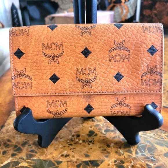 MCM Handbags - MCM Tan Leather Wallet